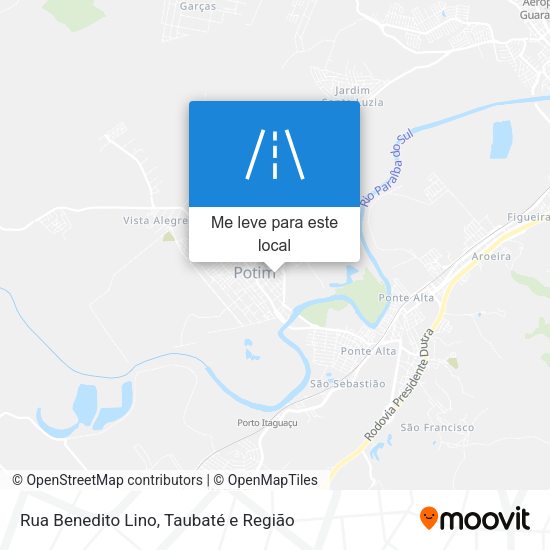 Rua Benedito Lino mapa