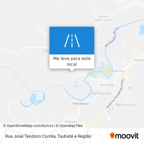Rua José Teodoro Corrêa mapa