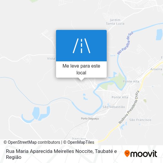 Rua Maria Aparecida Meirelles Noccite mapa