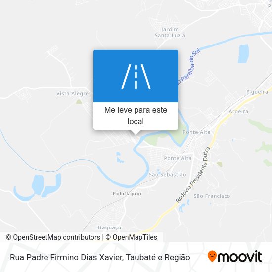 Rua Padre Firmino Dias Xavier mapa