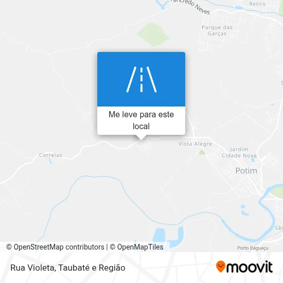 Rua Violeta mapa