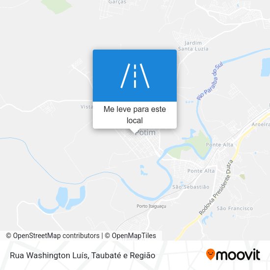 Rua Washington Luís mapa