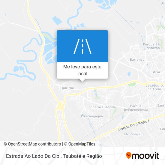 Estrada Ao Lado Da Cibi mapa