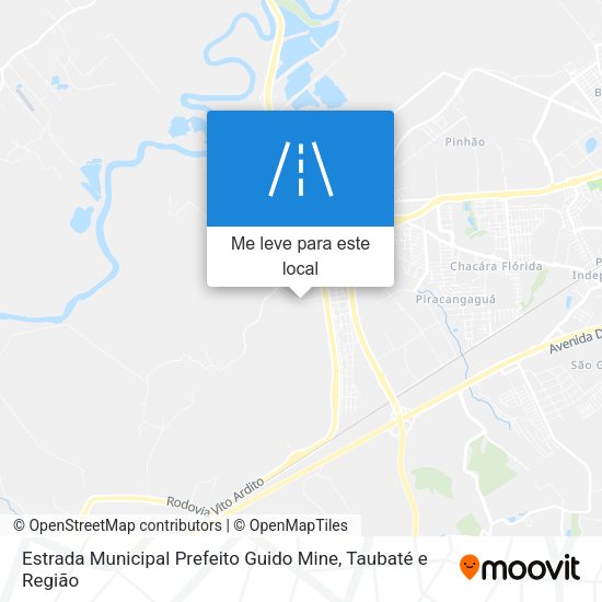 Estrada Municipal Prefeito Guido Mine mapa