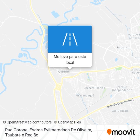 Rua Coronel Esdras Evilmerodach De Oliveira mapa