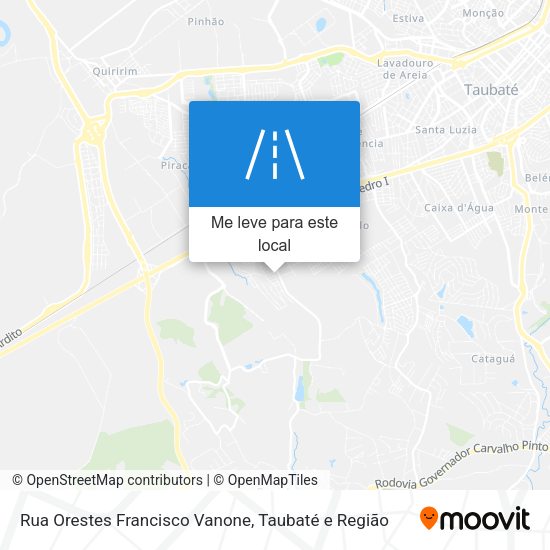Rua Orestes Francisco Vanone mapa