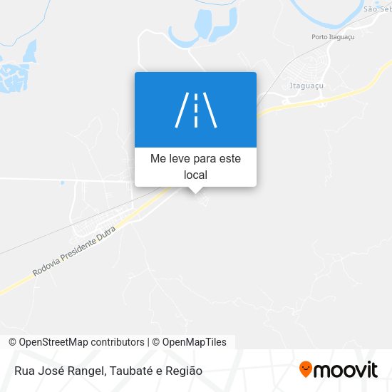 Rua José Rangel mapa