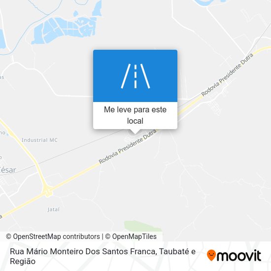 Rua Mário Monteiro Dos Santos Franca mapa