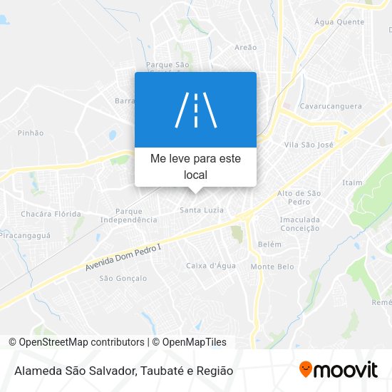 Alameda São Salvador mapa