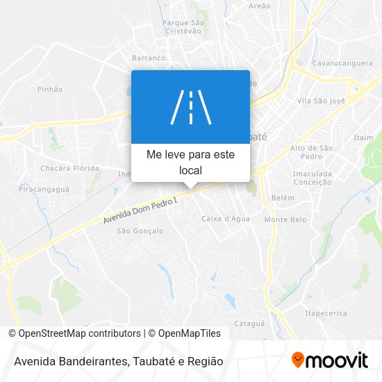 Avenida Bandeirantes mapa