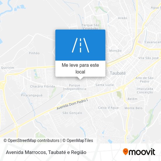 Avenida Marrocos mapa