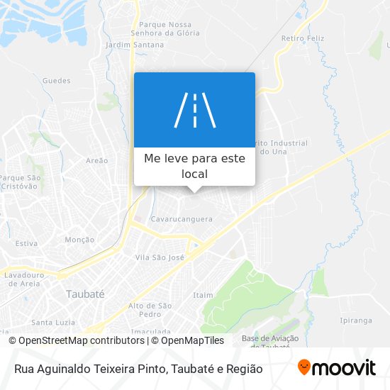 Rua Aguinaldo Teixeira Pinto mapa