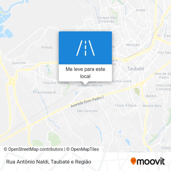 Rua Antônio Naldi mapa