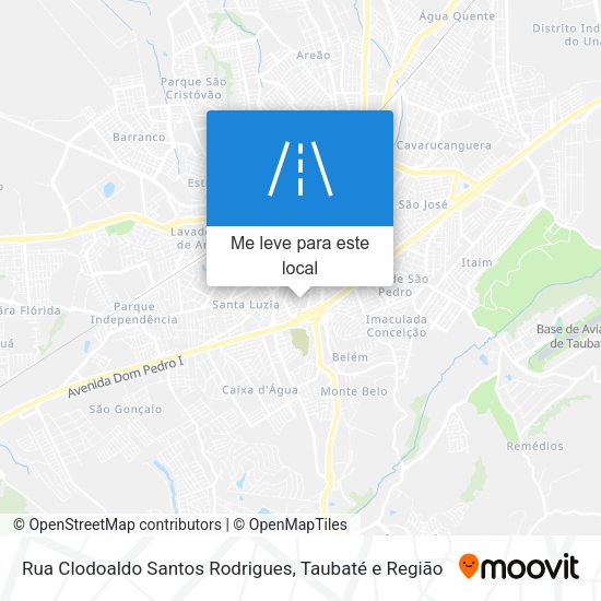 Rua Clodoaldo Santos Rodrigues mapa
