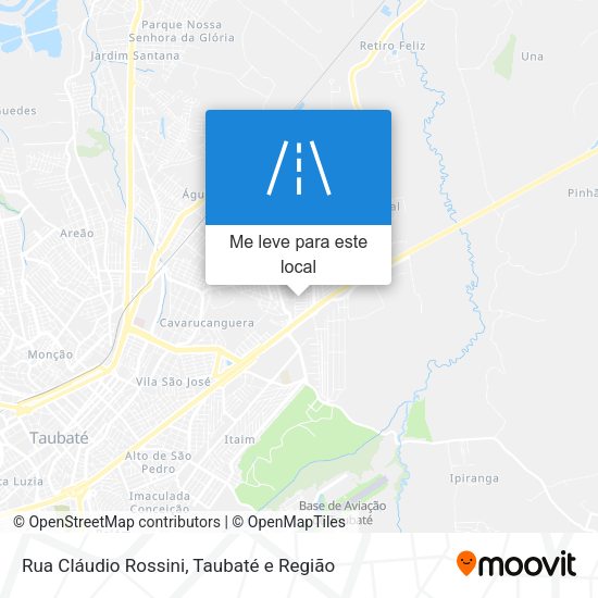Rua Cláudio Rossini mapa