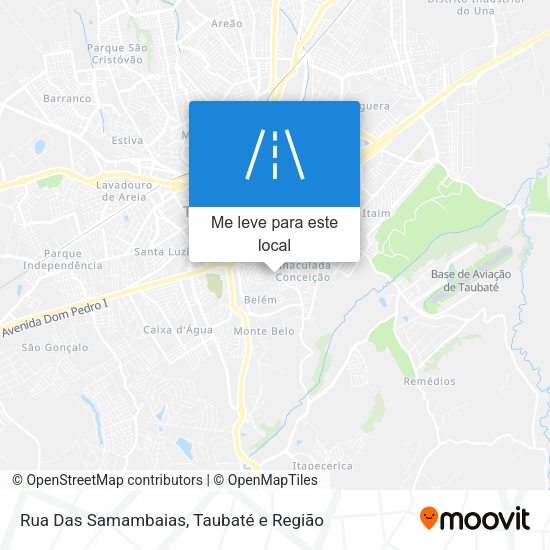 Rua Das Samambaias mapa