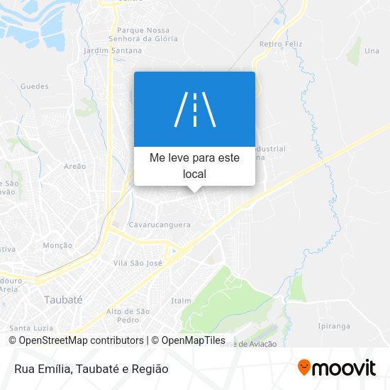 Rua Emília mapa