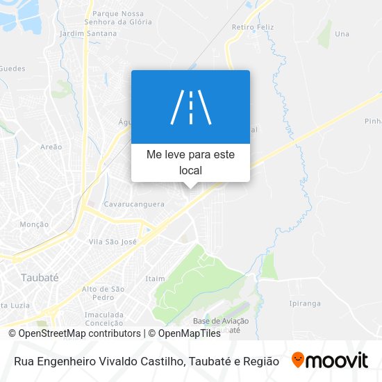 Rua Engenheiro Vivaldo Castilho mapa