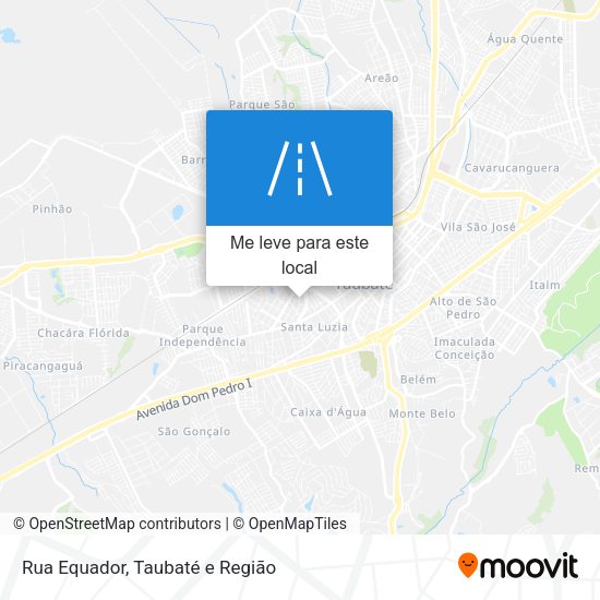Rua Equador mapa