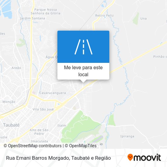 Rua Ernani Barros Morgado mapa