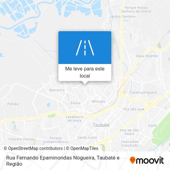 Rua Fernando Epaminondas Nogueira mapa