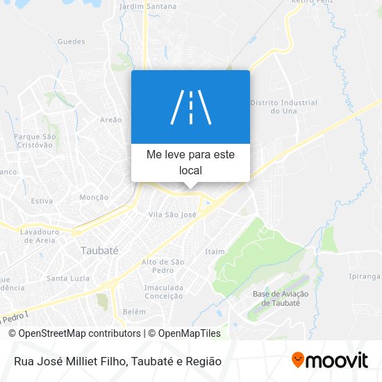 Rua José Milliet Filho mapa