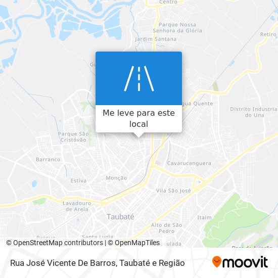 Rua José Vicente De Barros mapa