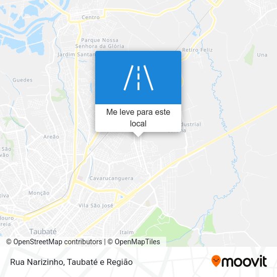 Rua Narizinho mapa