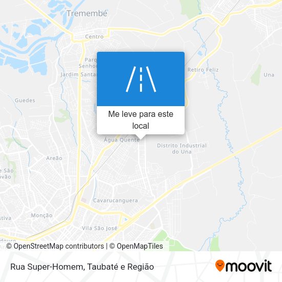 Rua Super-Homem mapa