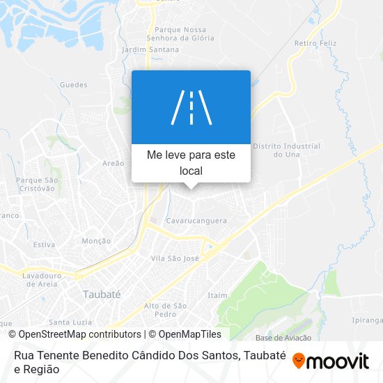 Rua Tenente Benedito Cândido Dos Santos mapa