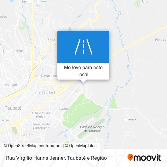 Rua Virgílio Hanns Jenner mapa