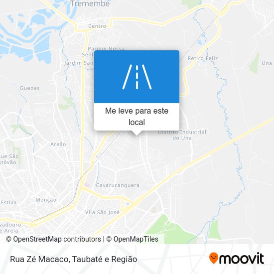 Rua Zé Macaco mapa