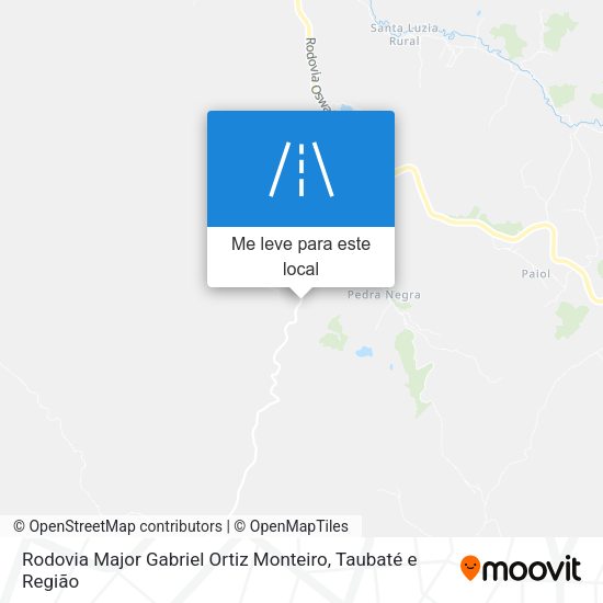 Rodovia Major Gabriel Ortiz Monteiro mapa