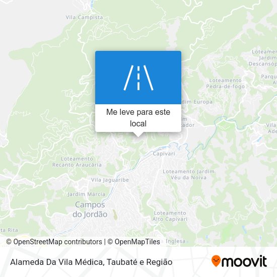Alameda Da Vila Médica mapa
