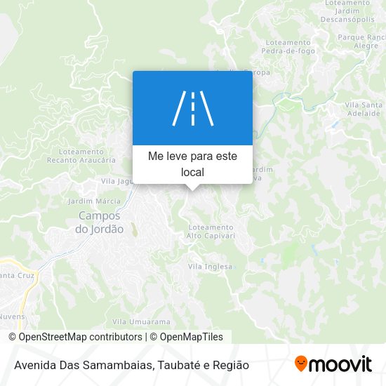Avenida Das Samambaias mapa