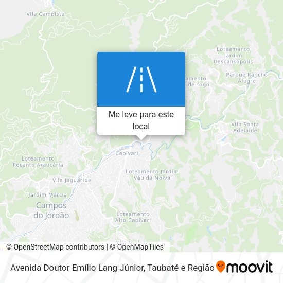 Avenida Doutor Emílio Lang Júnior mapa