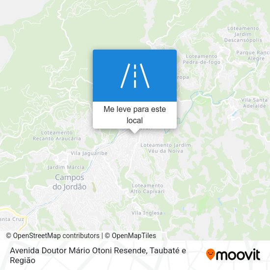 Avenida Doutor Mário Otoni Resende mapa