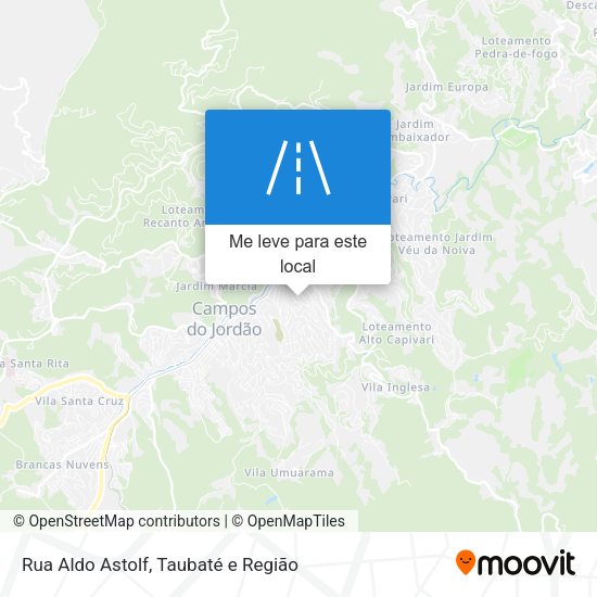Rua Aldo Astolf mapa