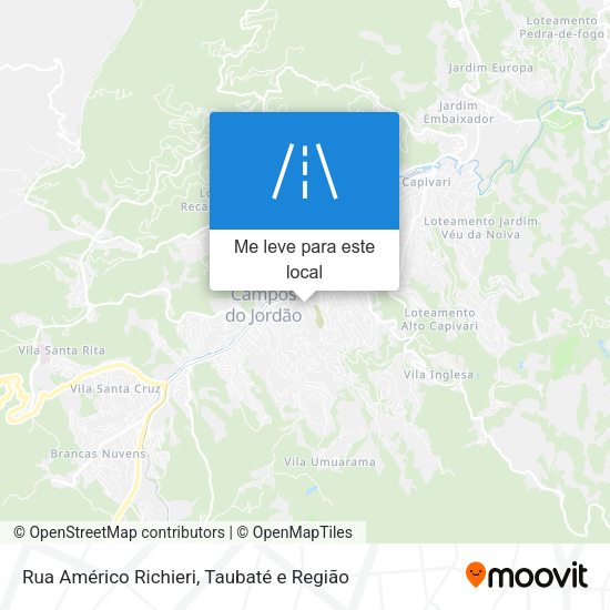 Rua Américo Richieri mapa