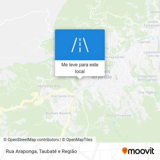 Rua Araponga mapa