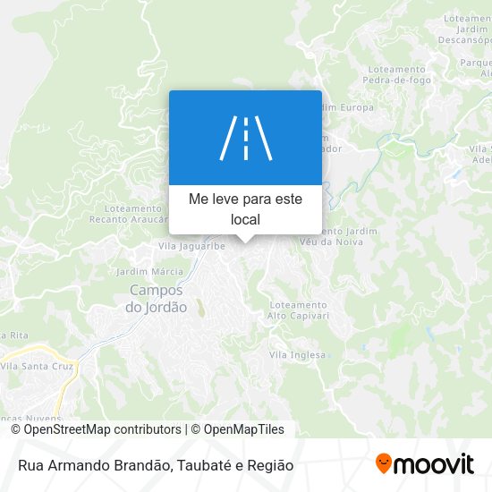Rua Armando Brandão mapa
