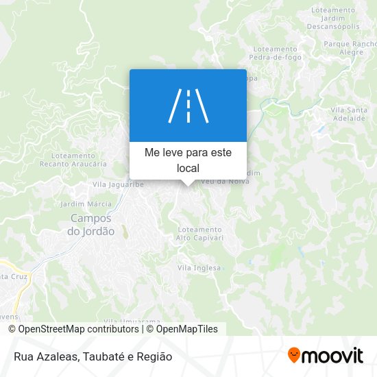 Rua Azaleas mapa