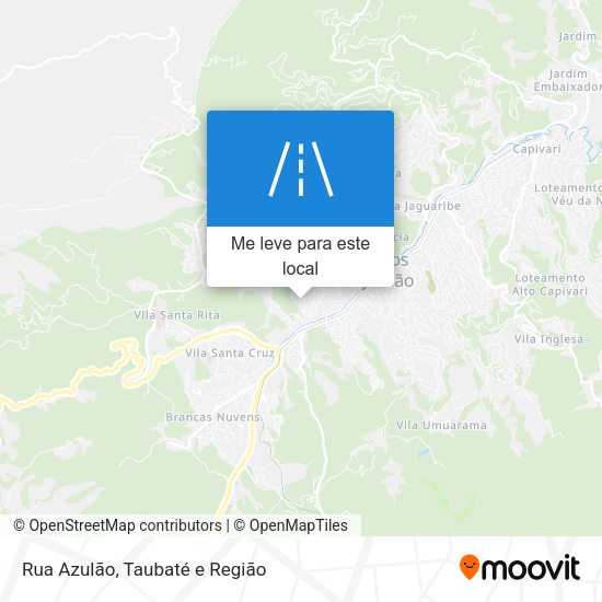 Rua Azulão mapa