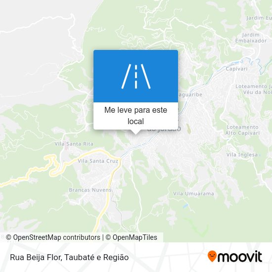 Rua Beija Flor mapa