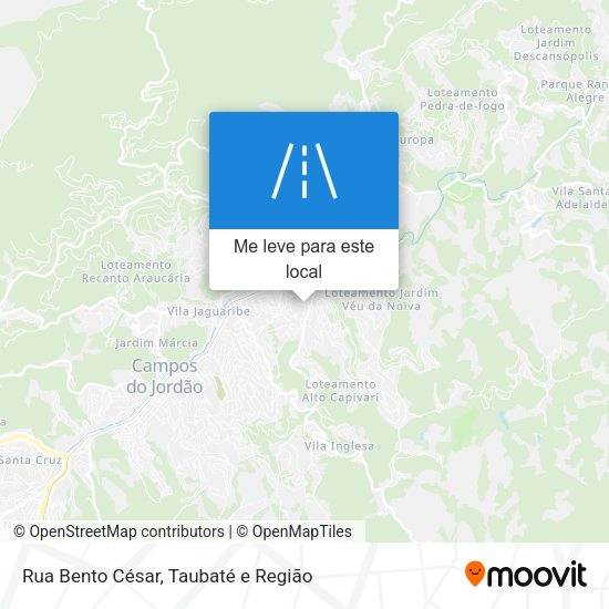 Rua Bento César mapa
