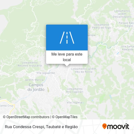 Rua Condessa Crespi mapa