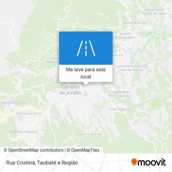 Rua Cristina mapa