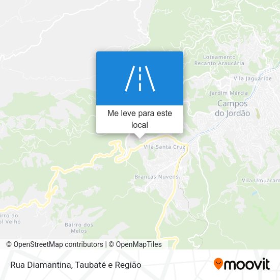 Rua Diamantina mapa