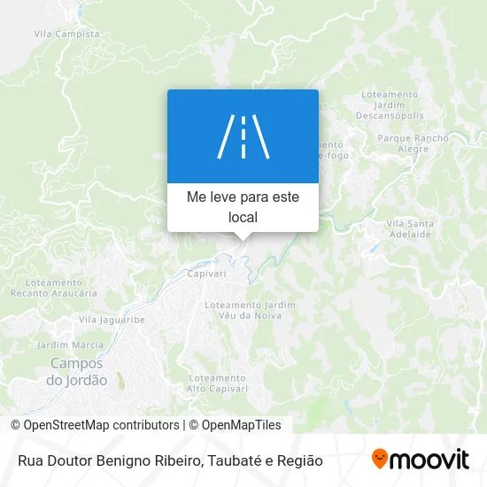 Rua Doutor Benigno Ribeiro mapa