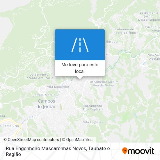 Rua Engenheiro Mascarenhas Neves mapa